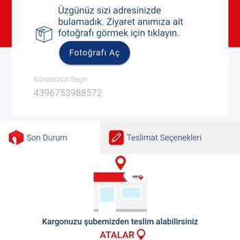 Aras Kargo Atalar Kargo Teslimat Sorunu
