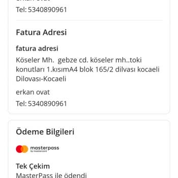 Aras Kargo Teslimat Süresi Geçen Ürünüm