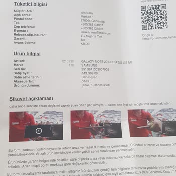 Samsung Telefon Samsung Yetkili Servis Pişmanlığı