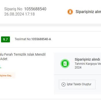 Koçtaş Kendi Kafasına Göre Sipariş İptal Ediyor.