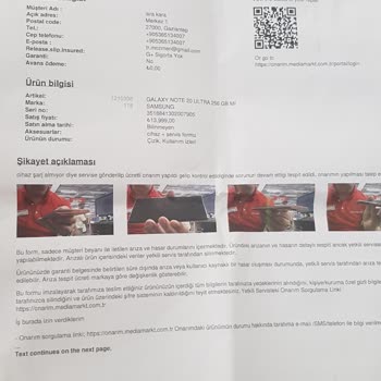 Destek Bilişim Samsung Yetkili Servis Pişmanlığı