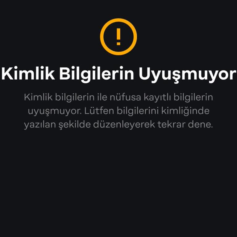 Papara Hesap Onaylama Kimlik Bilgilerini Doğru Kabul Etmemesi