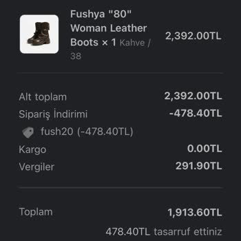 Fushya Türkiye Fushya Ürünüm Gelmiyor