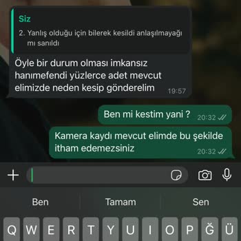 Hazaa Official Eksik Ve Yanlış Ürün Gönderimi
