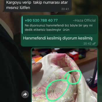 Hazaa Official Eksik Ve Yanlış Ürün Gönderimi