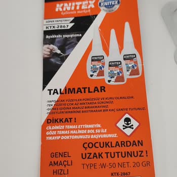 Knitex İthalat Knitex Süper Yapıştırıcı