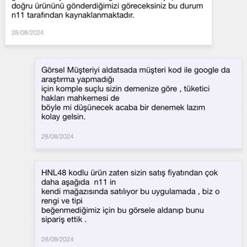 N11'de Bulunan -Merkez Oyuncak TR- Müşteriyi Aldatıyor