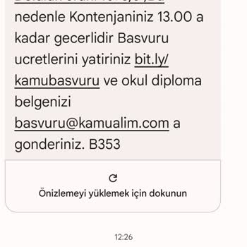 Kamualim.com KPSS Şartsız İş İlanı
