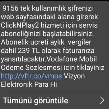 Vodafone Üzerinden İstem Dışı Funny Zone Aboneliği ve 239 TL Ücret Şoku