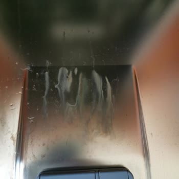 Vestel Bulaşık Makinesi İç Kapağında Donmuş Yağ Çamura Benzer Leke