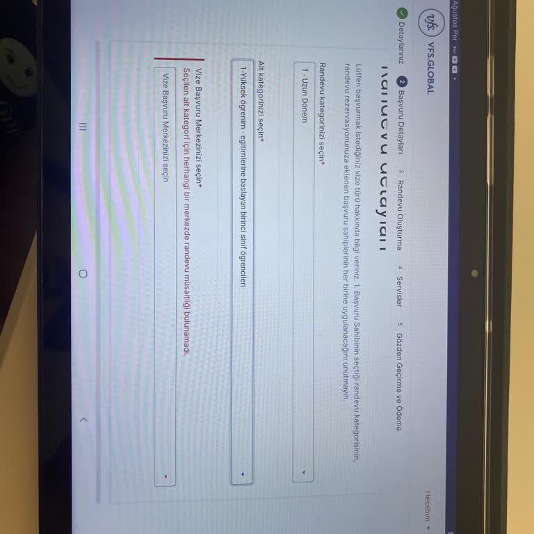 VFS Global Randevu Müsaitliği Bulunamadı