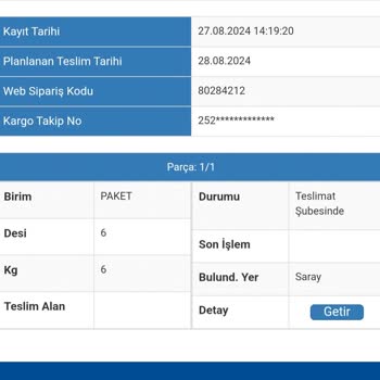 Sürat Kargo'da Kargom Kayboldu