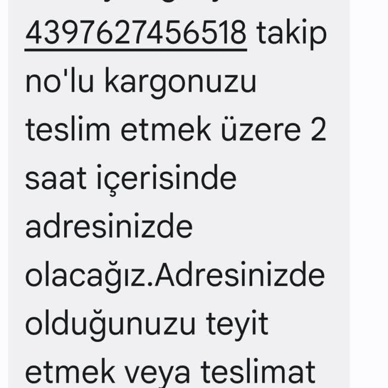 Teslim Edilmeyen Kargo Aras Kargo