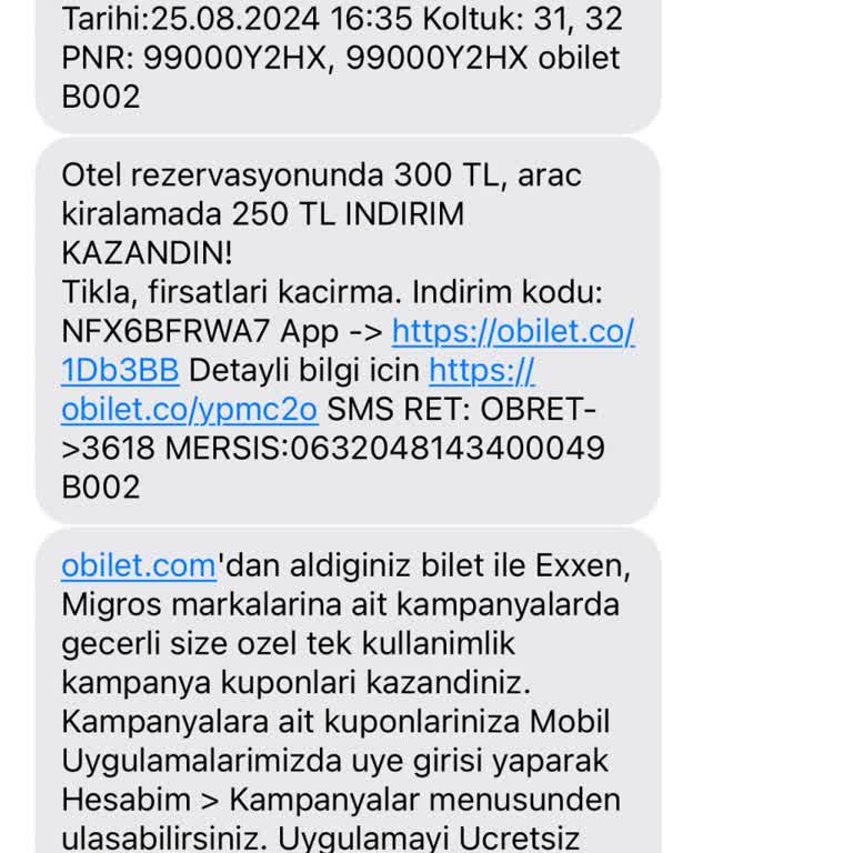 Obilet Bilet Alımı Rota Turizm Otogara Girmemesi