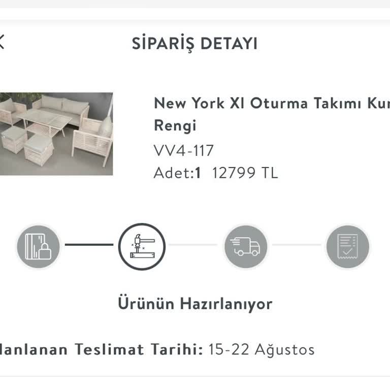 Vivense Bahçe Mobilyası Teslimatında Büyük Gecikme