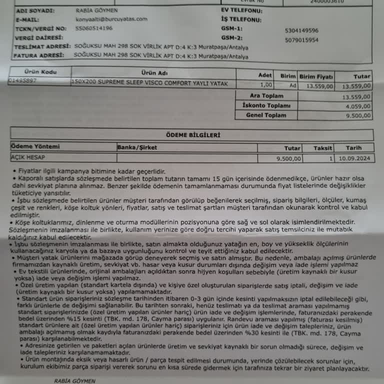 Burcu Pazarlama Müşteri Hizmetleri Sıfır