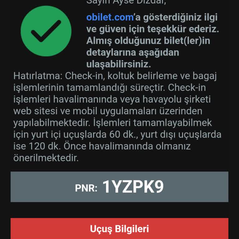 Obilet Satış Sonrası Mağduriyeti