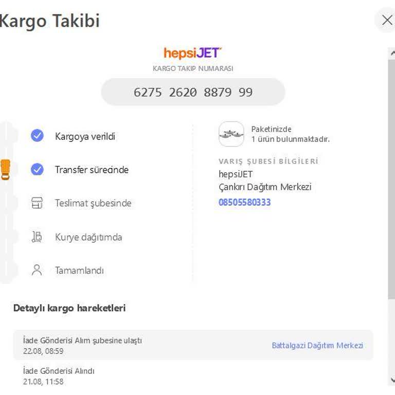 Hepsijet Kargo Şirketi Pişmanlıktır...
