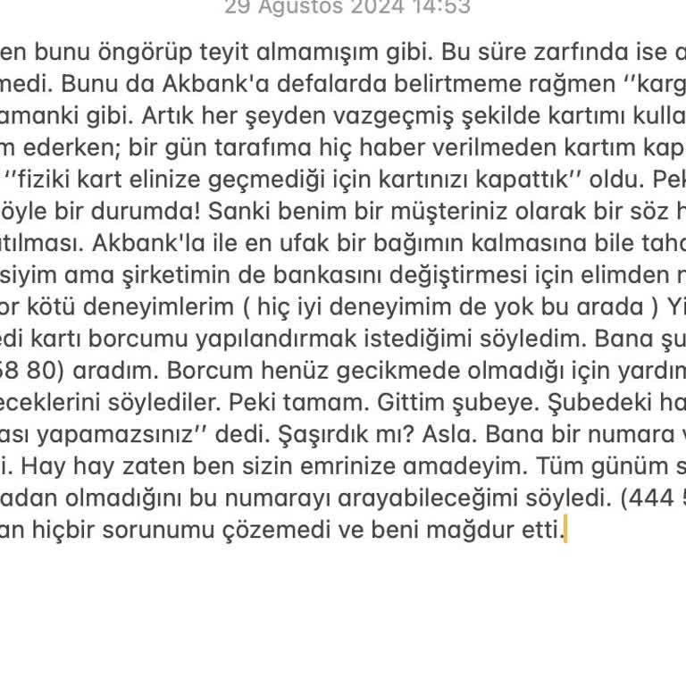 Akbank'a Güven Olmaz