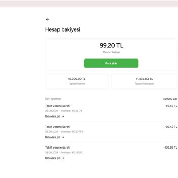 Armut Uygulamasından Verdiğim Tekliflerdeki Müşterilere Ulaşılamıyor