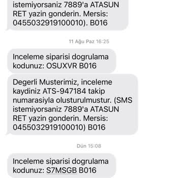 Atasun Optik 40 Gündür Ürünüm Garantiden Gelmedi