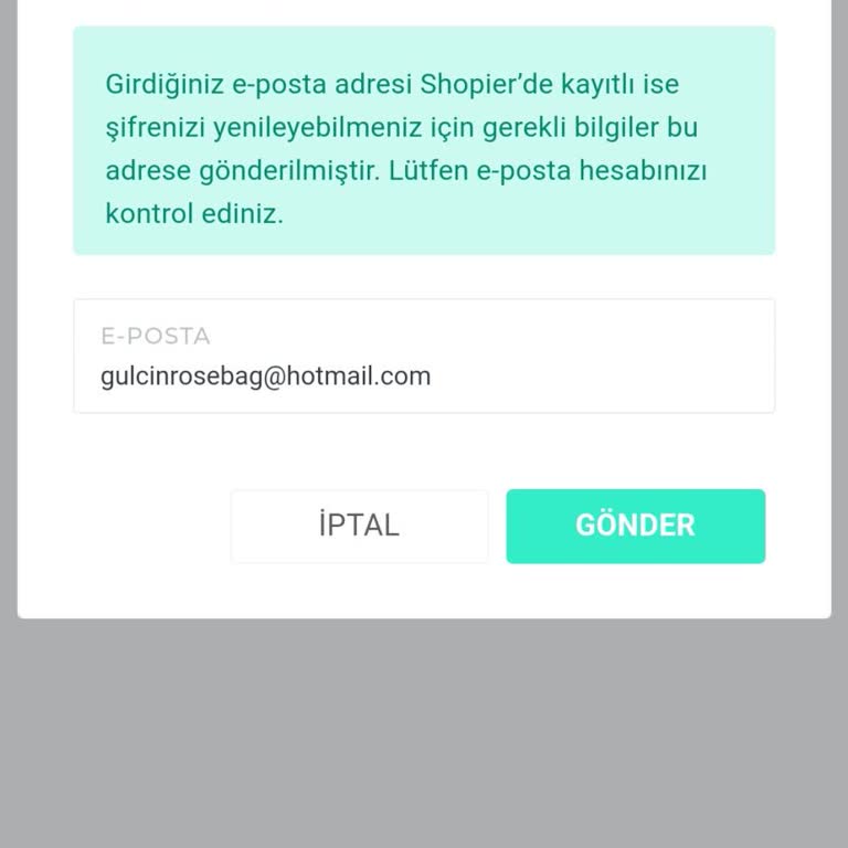 Shopier Şifremi Unuttum Yapıyorum Mail Gelmiyor Bu Konuda Yardım Eder Misiniz