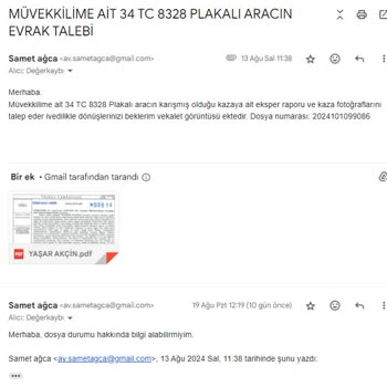 Quick Sigorta Evrak Taleplerine Cevap Vermiyor
