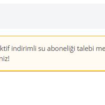 İstanbul Büyükşehir Belediyesi Su Faturası Engelli Tarifesi
