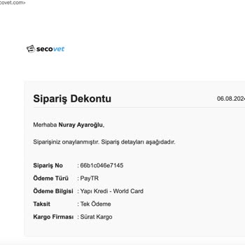 Secovet Ürünü De Yollamadı, Paramı Da İade Etmedi