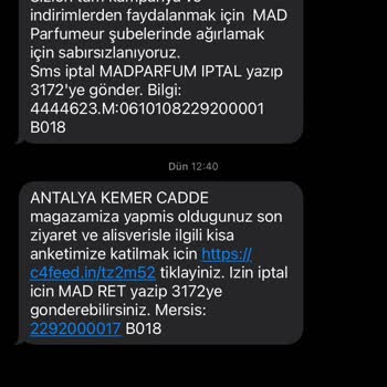 Mad Parfüm Kalıcı Değil Hiç