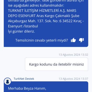 TurkNet Modemi İade Alıp Hala Cezai İşlem Bedeli İstiyor!
