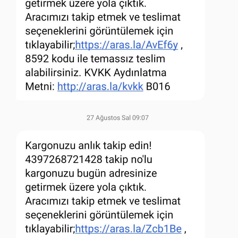 Aras Kargo Aşırı Sorumsuz Bir Kargo