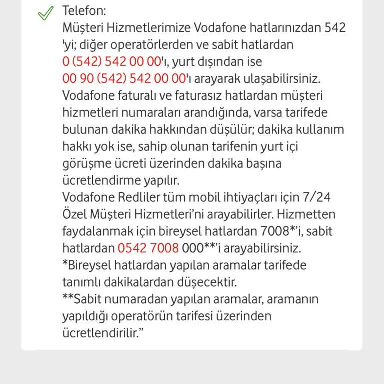 Vodafone Müşteri Hizmetlerine Erişim Sorunu Ve Fatura Problemleri