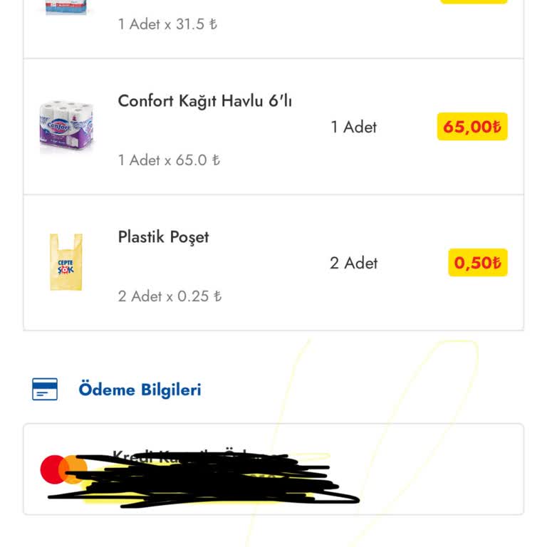Cepte Şok Ürünleri Eksik Getirdi