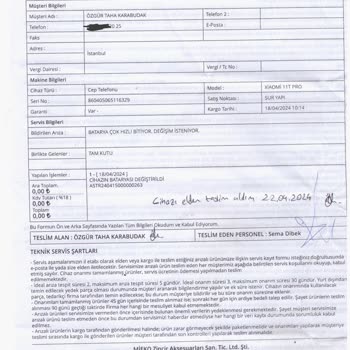 Xiaomi İlgisiz Yetkili Servis