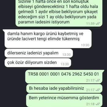 Bezen Store Gelmeyen Ve Ücret İadesi Yapılmayan Ürün