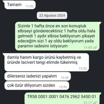 Bezen Store Gelmeyen Ve Ücret İadesi Yapılmayan Ürün