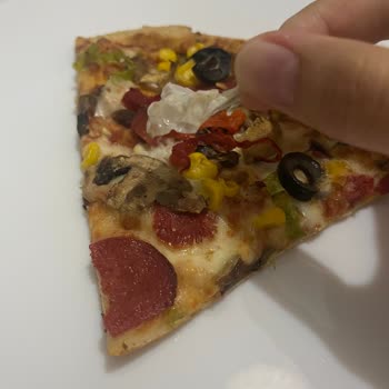 Terra Pizzanın İçinden Çıkan Plastik