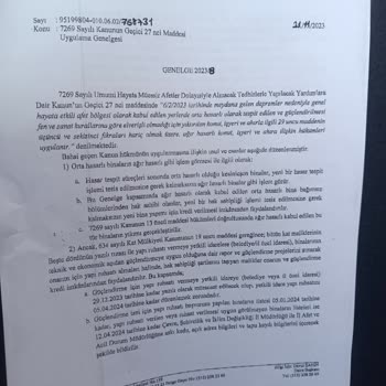 DASK Acil Yardım Cumhurbaşkanın Verdiği Belgeleri Kabul Edilmesi
