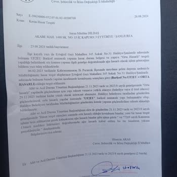 DASK Acil Yardım Cumhurbaşkanın Verdiği Belgeleri Kabul Edilmesi