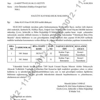DASK Acil Yardım Cumhurbaşkanın Verdiği Belgeleri Kabul Edilmesi