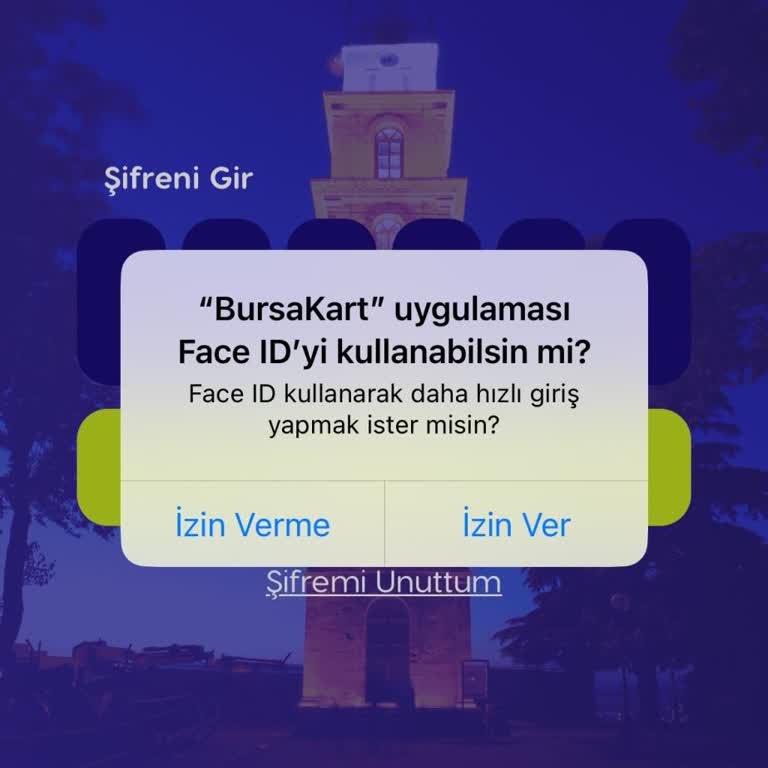 BURULAŞ Bursakart Uygulamasında Face ID Sorunu