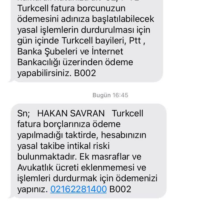 1 Yıldır Kullanmadığım Santral Numarası İçin Sürekli Fatura Kesiliyor