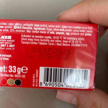 Ülker Çekmeceli Çikolatanın İçinden Kurt Çıktı