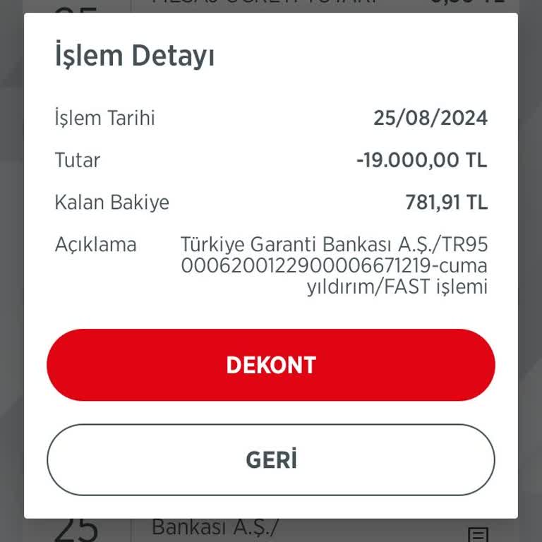 Garanti BBVA Yanlış Fast Gönderi İptali