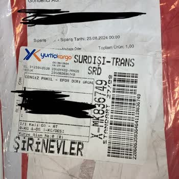 Cengiz Pakel'den Aldığım Ürün Boş Kutuda Geldi