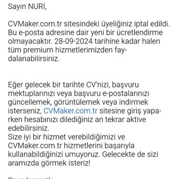 Cvmaker.com.tr Yanıltıcı CV Oluşturma Sitesi İle Beklenmedik Ücret Kesintisi
