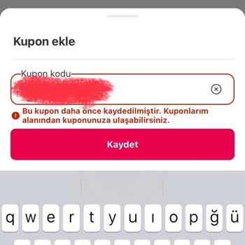 Yemeksepeti Kupon Tanımlama Sorunu