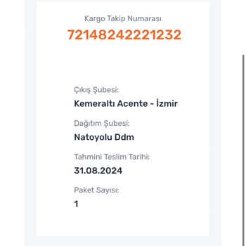 Sürat Kargo Sürat Natoyolu Şube Kargo Teslimat Yapmıyor