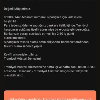 Trendyol Siparişinin Onaysız İptali Ve Mağduriyet